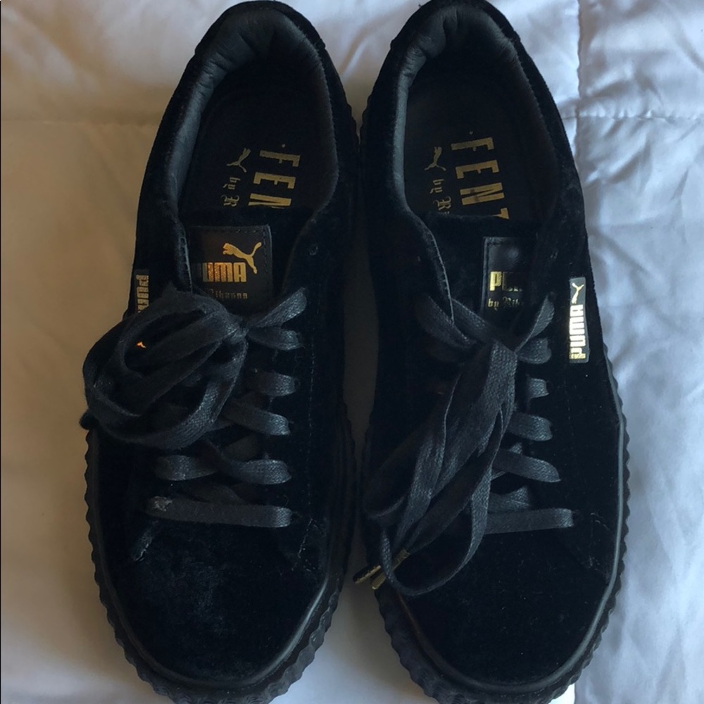 Black velvet fenty Rihanna creepers